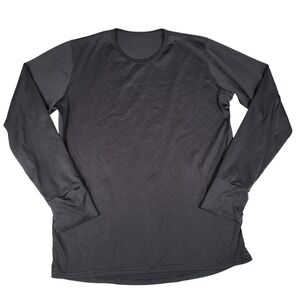 Polartec Shirt Mens Medium Layer 1 Silkweight Undershirt Power Dry Black